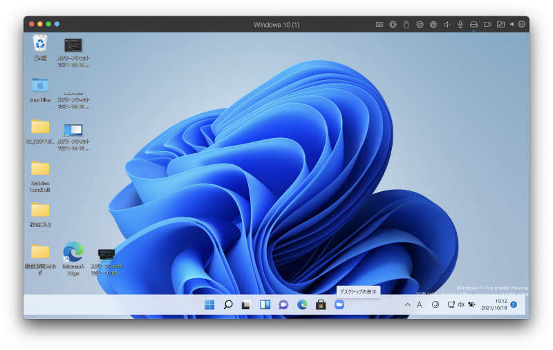 M1 MacBookAir 2020 macOS Big Sur で Windows11５V